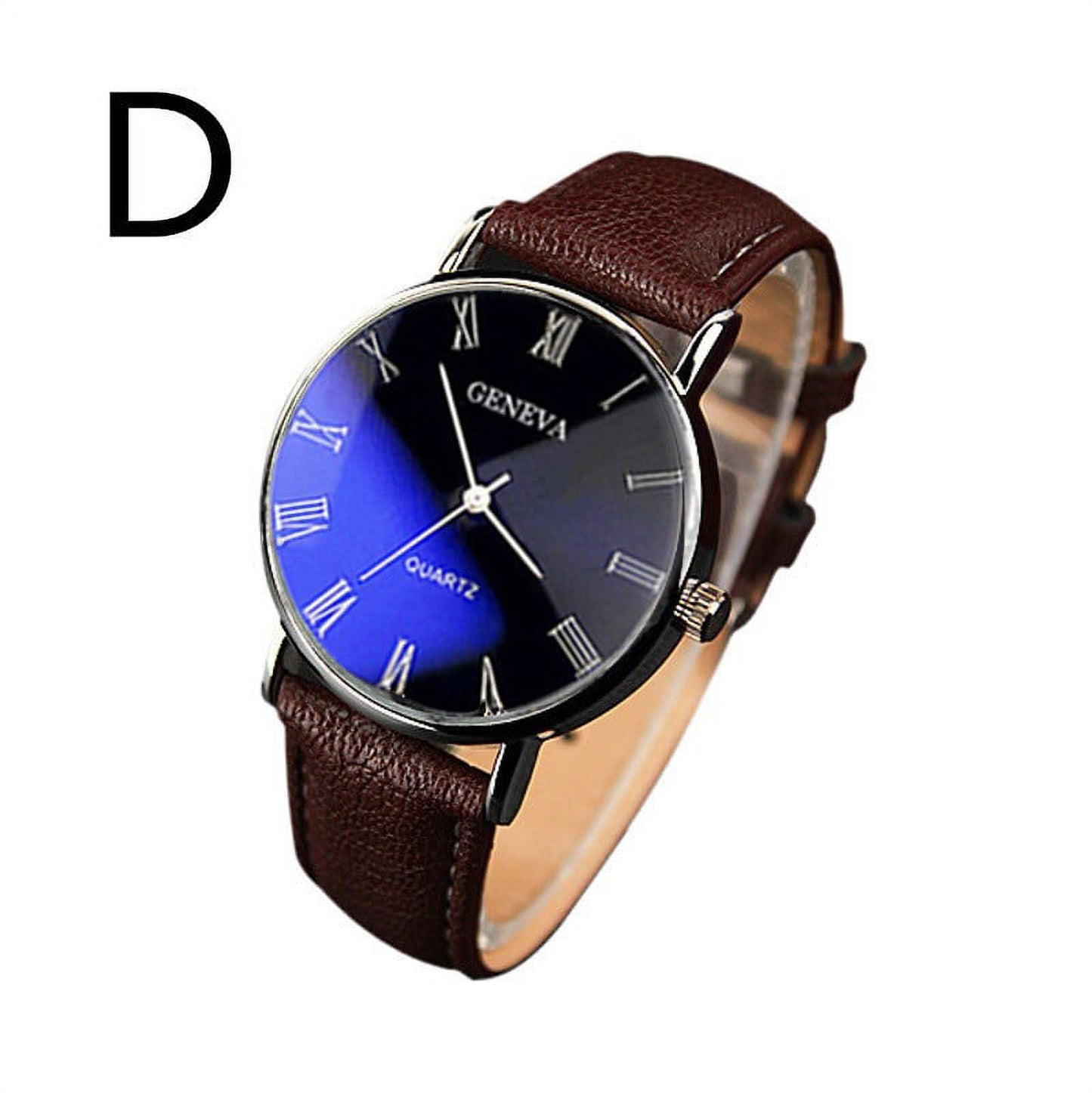 Stylish Men's Quartz Analog Watch - Luxury Faux Leather & Stainless Steel Design for Every Occasion