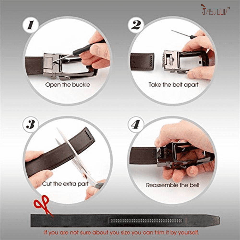 Elevate Your Style with the Ultimate Men's 2 Pack Leather Ratchet Belts - Perfect for Every Occasion!