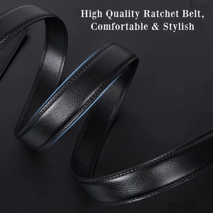 Elevate Your Style with the Ultimate Men's 2 Pack Leather Ratchet Belts - Perfect for Every Occasion!
