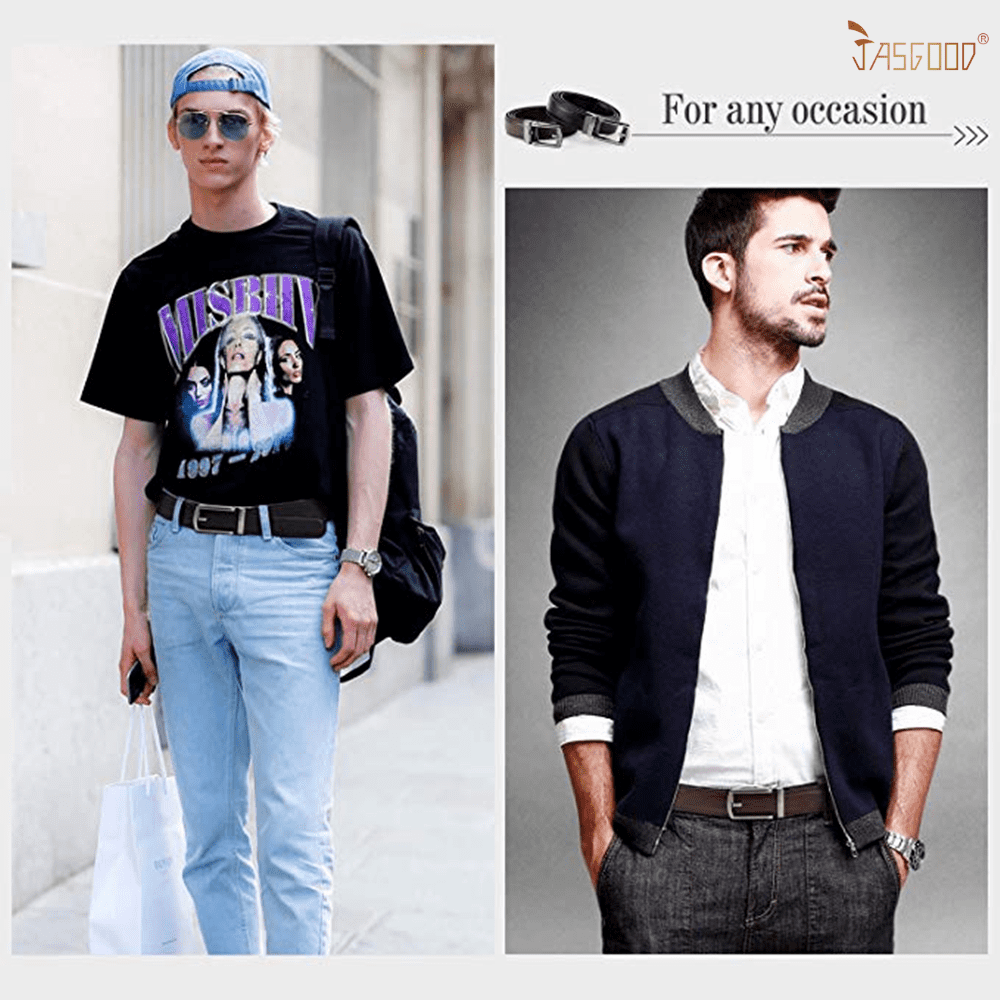 Elevate Your Style with the Ultimate Men's 2 Pack Leather Ratchet Belts - Perfect for Every Occasion!