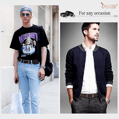 Elevate Your Style with the Ultimate Men's 2 Pack Leather Ratchet Belts - Perfect for Every Occasion!