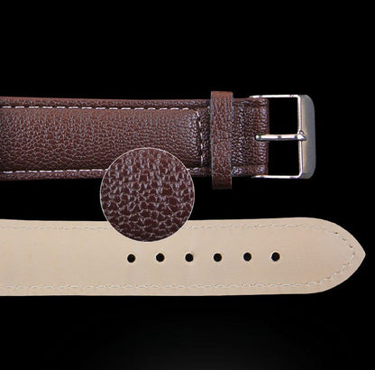 Stylish Men's Quartz Analog Watch - Luxury Faux Leather & Stainless Steel Design for Every Occasion
