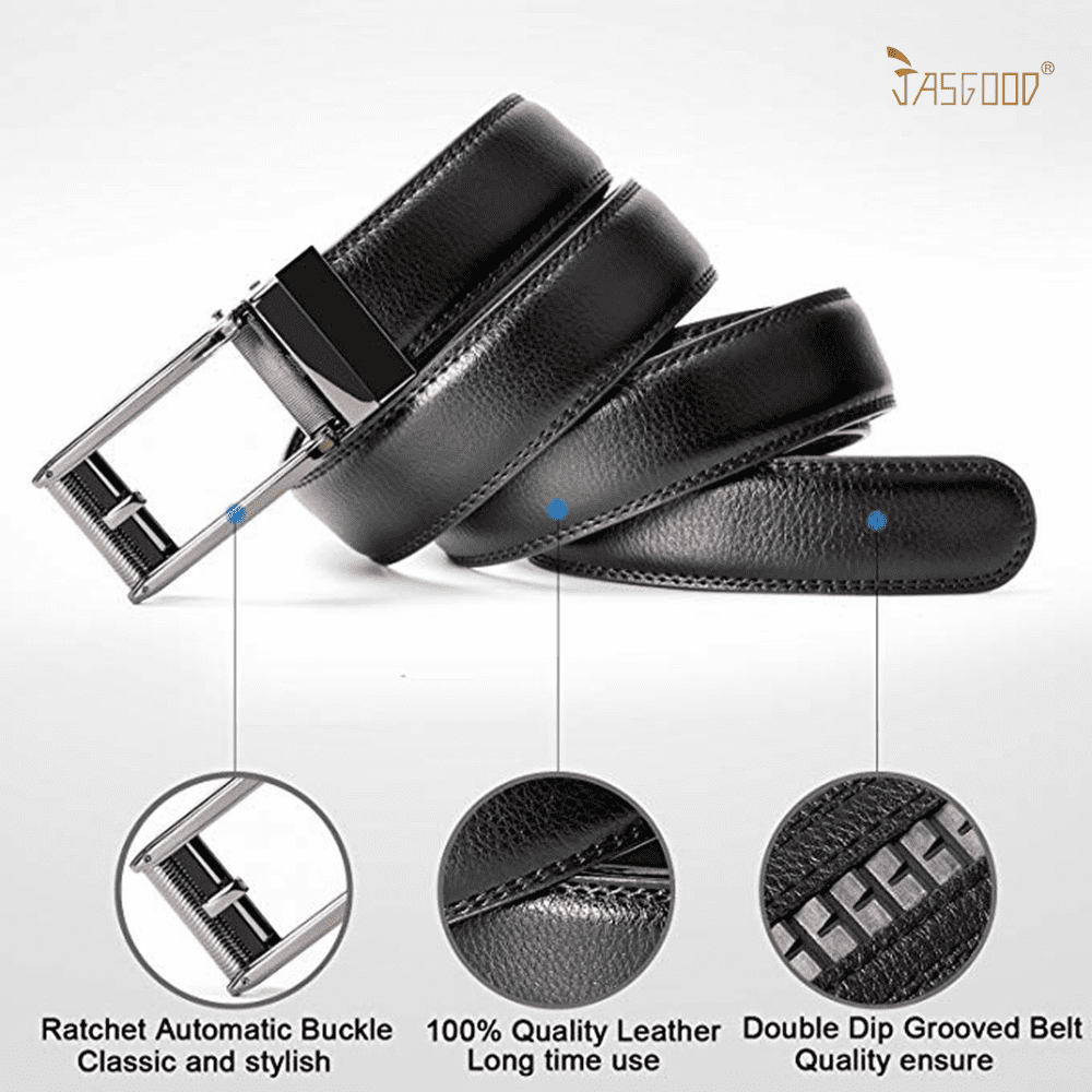 Elevate Your Style with the Ultimate Men's 2 Pack Leather Ratchet Belts - Perfect for Every Occasion!