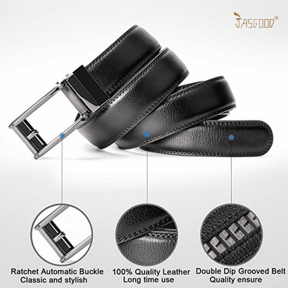 Elevate Your Style with the Ultimate Men's 2 Pack Leather Ratchet Belts - Perfect for Every Occasion!
